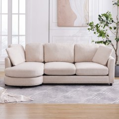 Mixoy  Curved Sectional Sofa