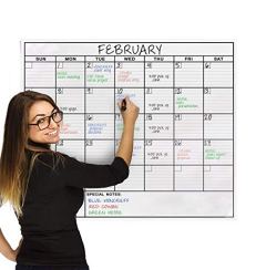 OfficeThink Jumbo Dry Erase Laminated Wall Calendar