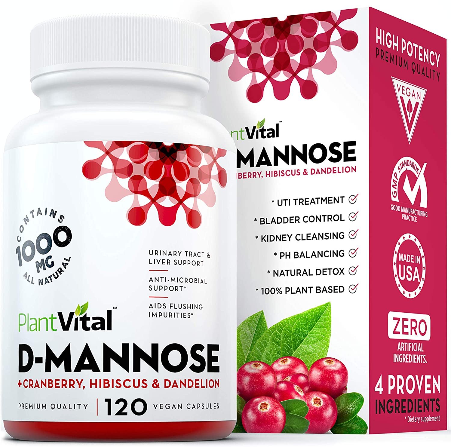 PlantVital D-Mannose Urinary Tract Treatment