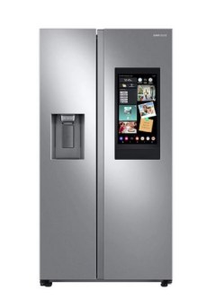 Samsung 26.7 cu. ft. Large Capacity Side-by-Side Refrigerator with Touch Screen Family Hub