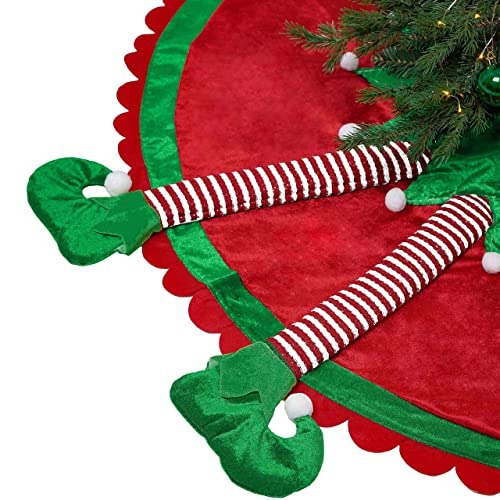 Valery Madelyn Delightful Elf Christmas Tree Skirt