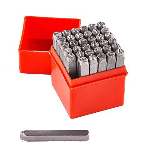 Vector Number and Capitol Letter Stamp Set