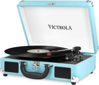 Victrola Vintage 3-Speed Bluetooth Portable Suitcase Record Player