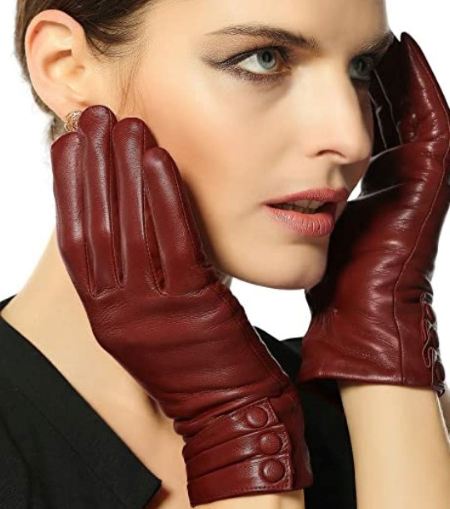 Warmen women's sales leather gloves