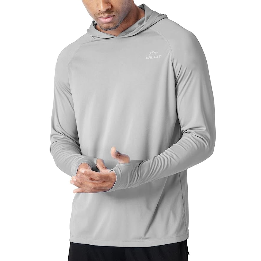 Willit Men&#039;s UPF 50+ Sun Protection Hoodie Shirt